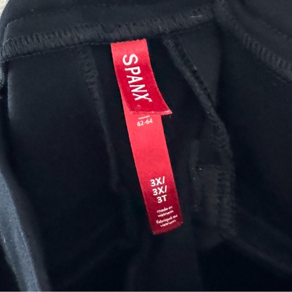 Spanx Perfect Pant Straight Leg High Pull On Ponte Classic Work Black Plus 3X - Picture 14 of 15